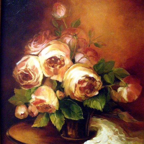 Roses Oil Canvas 20 x 16 inch NFS 2009