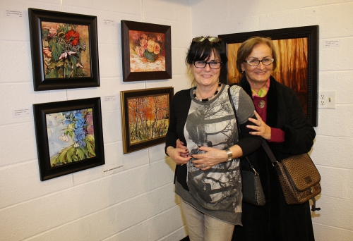 Natoli with Magda Heyda on A Journej Into Painting II- Clark-NJ 2016